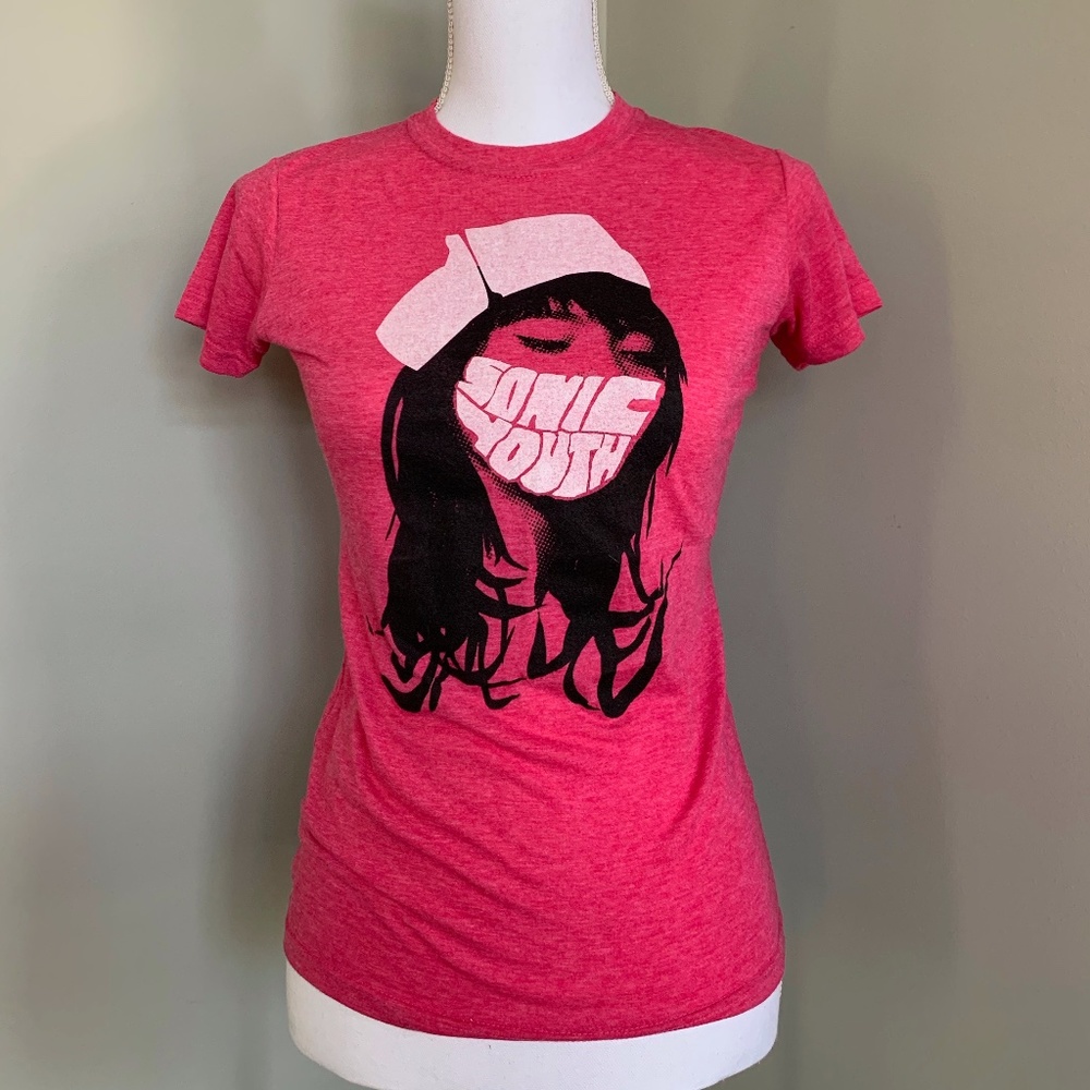 COPY - LIKE NEW Small Sonic Youth Pink T-Shirt